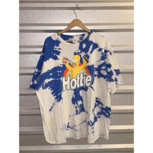 Y2K Tie-Dye Homer Simpson 'Hottie' Graphic T-Shirt